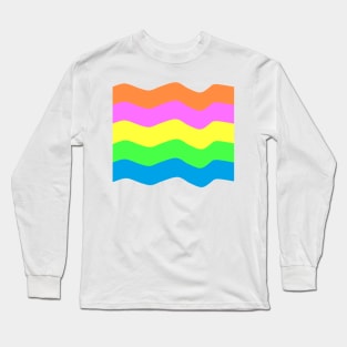 Colorful Waves Long Sleeve T-Shirt